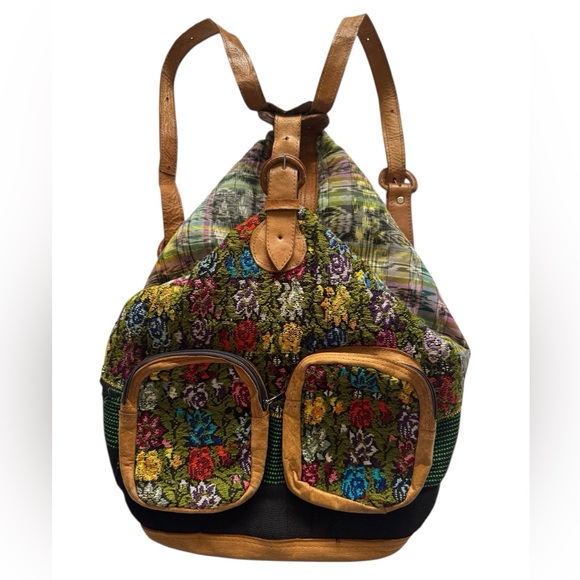 Unbranded Mexican BOHO Gypsy Style Large Handmade Embroidered Backpack - Picture 1 of 16